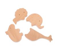 SHINEOFI 4pcs Animal-Shaped Wooden Wall Hooks for Decorative Coat Hooks with Lion Elephant Giraffe Hippo Designs Easy Installation Nursery Organizer for Hats Bags and Bedroom Decor