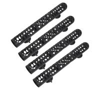 SHINEOFI 4pcs Aquarium Heater Protective Sleeves with Suction Cups for Fish Tank Heaters to 2.8cm Diameter, Black Plastic Shielding Covers Providing Comprehensive Safety Protection