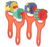 SHINEOFI 4pcs Boys and Girls Painting Sponge Rollers Face Paint Sponges for Boys and Girls Art Supplies Safe Painting Tools Rollers for Toddlers