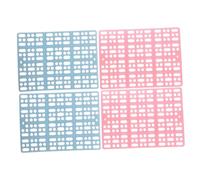 SHINEOFI 4pcs Bunny Cage Pads Plastic Square Foot Mats Not Easy to Wear Assorted Colour Ensuring A Clean Environment Suitable for Kitchen Floor and Bathroom