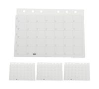 SHINEOFI 4pcs Calendar Binder Inserts Planner Refills 7-fold 6 Holes Paper Journal Refill Enhancing Time Management Flexible Binder Compatibility Academic Work for Students Professionals