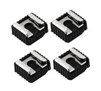 SHINEOFI 4pcs Camera Hot Shoe Adapter Flash Light Hot Shoe Holder for Photographers Studio Lighting Accessories Black