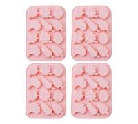 SHINEOFI 4pcs Candle Making Silicone Mold Leaf Silicone Mold Reusable Versatile 12-Slots Creative Leaf Design Elegant for Chocolate Cake Making and Home Décor