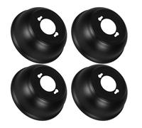 SHINEOFI 4pcs Ceiling Fan Canopy Bracket Kit Black Iron with 42.5mm Central Hole and 55.5mm Mounting Spacing, Modern Sl ecorative Style with Wide Compatibility and Vibration Control