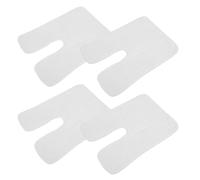 SHINEOFI 4pcs Coral Fleece Split Design Facial Towels for Estheticians Soft White Salon Towels for Massages and Facials Fast Drying Washcloths Strictly Professional for Spa Use