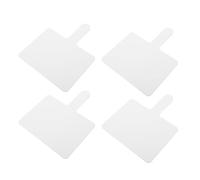 SHINEOFI 4pcs Double Sided Mini White Boards Plastic Handheld Paddle White Board 9.6 X 8 Inch Multipurpose for Students Classroom English Sessions