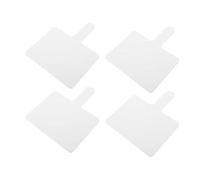 SHINEOFI 4pcs Double Sided Mini White Boards Plastic Handheld Paddle White Board 9.6 X 8 Inch Multipurpose for Students Classroom English Sessions