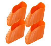 SHINEOFI 4Pcs Extension Ladder Feet Covers Ladder Feet Bumpers Skid Resistance Silicone Protective Pads Sturdy Beautiful Design for Protecting Floors and Tiles 1.97X1.77X0.83In