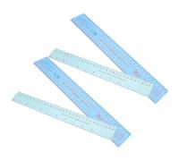 SHINEOFI 4pcs Flexible Plastic Clay Shrinkage Ruler for Precise Measurement in Ceramic Modeling and Architectural Clay Projects, Supports Teaching for Teachers and Students