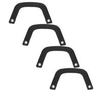 SHINEOFI 4pcs Fork Truck Safety Hand Grips with 16mm/6.3' and 8mm Hole Spacing, Impact Resistant Ergonomic Plastic Handles for Industrial Vehicle Cab Door Entry