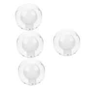 SHINEOFI 4pcs Frosted Glass Lampshade Replacement for Pendant Wall Lamp Diameter Globe Light Cover with Socket Durable and Stylish Lamp Shade for Soft Non Dazzling Illumination and Home