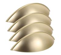 SHINEOFI 4pcs Half Circle Zinc Alloy Furniture Pull Handles Rustic Cabinet Door and Drawer Replacement Smooth Surface Compact Lightweight Design for Kitchen Bedroom Living Room
