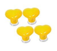 SHINEOFI 4pcs Heart Shaped Toilet Flush Tank Button Pusher Easy Install Toilet Press Tool for Women with Long Nails Bathroom Aid for Effortless Button Operation Compatible