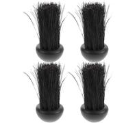 SHINEOFI 4pcs Heavy-Duty Fireplace Cleaning Brush Set with Handheld Ash Dust Brush for Wood Burning Stoves and Fireplaces, Compact Fire Pit Tool Kit for Home Heating Maintenance