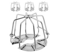 SHINEOFI 4pcs Heavy-duty Iron Fire Sprinkler Head Cage Impact Defense and Flush Mount Design, Ceiling Sprinkler Cap Protection for Residential and Commercial Use