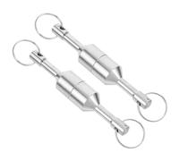 SHINEOFI 4pcs Jewelry Magnet Tester Keychain Silver Portable Multipurpose Jewelry Testing Tool with Calibration Weight for Professionals and Jewelers Trade Investment Verification
