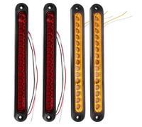 SHINEOFI 4pcs LED Trailer Tail Brake Light Bar Red Yellow Multifunctional Design High Brightness LED Technology Waterproof Rear Lights for Trailers and Pickup Trucks