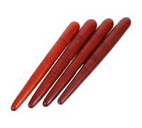 SHINEOFI 4pcs Lightweight Wooden Shin Conditioning Stick Massage Tools for Back and Legs, Easy to Hold Round Acupuncture Point Pens for Pressure Point Massage and Self-Massage