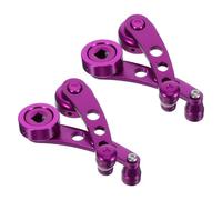 SHINEOFI 4pcs Manual Car Window Handle Replacement Aluminum Alloy Car Window Crank Handle Easy Installation Smooth Operation Universal Fit Purple Modern Style
