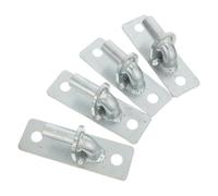 SHINEOFI 4pcs Metal Door Hinges Wall Hinges for Gate with Strong Support Universal Fit Galvanized Iron Silver 12.7mm/0.5' Hole Including Screws for Farm Exterior Barn Doors
