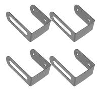 SHINEOFI 4pcs Metal Wall Keyboard Holder Keyboard Wall Mount Rack Sleek Minimalist Design Easy Installation Compatible with Grey for Gaming Setup