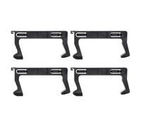 SHINEOFI 4pcs Microwave Door Latch Hooks Replacement Set, Sturdy Microwave Oven Door Locking Mechanism Accessories Compatible with Midea M1-211a/mm721ng1 for Home Appliance Safety