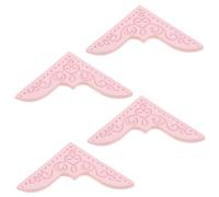 SHINEOFI 4pcs Mini Book Corner Protectors Pu Album Corner Protectors Decorative Edge Covers for School Scrapbook Notebook
