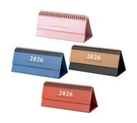 SHINEOFI 4pcs Mini Desk Calendar Creative Flip Binding Daily Planner From Memo Pages Compact Table Calendar for Efficient Scheduling and Management