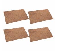 SHINEOFI 4pcs Natural Coconut Fiber Reptile Mat Antislip Surface and Enhanced Protection, Suitable for Bearded Dragon and Lizard Terrariums in Pet Stores or Home Breeding
