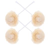 SHINEOFI 4pcs Natural Handmade Aromatherapy Dried Cotton Thread Flowers for DIY Home Fragrance Diffuser, Household Desk Air Freshener Decoration, Suitable for Bathroom and Office Use