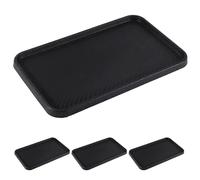 SHINEOFI 4Pcs Non-Slip Silicone Car Dashboard Mat, Multifunctional Foldable Phone Holder Pad with Storage Tray for Coins and Small Items, Universal Anti-Skid Gel Pad for Cars and Suvs