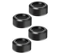 SHINEOFI 4pcs Non-slip Washing Machine Pedestals for Washing Machine and Refrigerator, Black Synthesis Material Shockproof Bases Protect Floors Stable Heightening Function