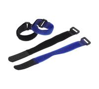 SHINEOFI 4Pcs Nylon Anti-Crowing Rooster Collars Noise-Free Design, Safe Poultry Neck Belts for Chickens, Ducks, and Geese, Blue and Black Set for Farm Use