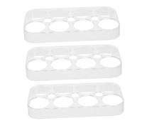 SHINEOFI 4pcs Plastic Egg Storage Box for Fridge Egg Holder Organizer for Kitchen Counter Fresh Preservation Keeper for Refrigerator