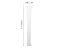 SHINEOFI 4Pcs Plastic Mailing Tubes with Caps, 3.5X31Cm PP Round Storage and Shipping Tubes for Blueprint, Drawing, and Travel Document Protection