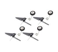 SHINEOFI 4pcs Rc Model Tail Wheel Lightweight Gear Undercarriage Replacement for Rc Aircraft Below Class Easy Installation Airplane Accessory for Outdoor Flight Protection