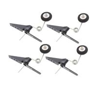 SHINEOFI 4pcs Rc Plane Tail Wheel Assembly Undercarriage Gear Replacement for Small Model Aircraft Compatible with Class and Below for Outdoor Flying Stability and Smooth Landing