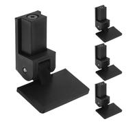 SHINEOFI 4pcs Record Player Dust Cover Hinge for Vinyl Record Turntable, Black Plastic Material with Improved Protection and Easy Installation, for Audio Equipment Maintenance and Repair