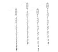 SHINEOFI 4pcs Reflective Rotating Rods Spiral Sticks for Garden and Orchard Pigeon Scarer Bird Device for Farm Use