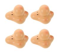 SHINEOFI 4pcs Resin Gnome Faces for Crafts with Lifelike Facial Expressions, Versatile Compatibility for Gnome and Dwarf Doll DIY Projects, for Easter and Valentine's Day Decorations