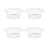SHINEOFI 4pcs Round Air Conditioner Pipe Cover for Ventilation Pipe Plastic Material with Versatile Application Conceals Air Conditioner Outlet Holes for Kitchens and Offices