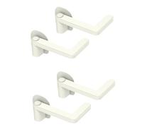 SHINEOFI 4pcs Safety Lock Abs Cabinet Lock for Drawer and Toilet Seat, White, for Cabinets, Rvs, and Safety