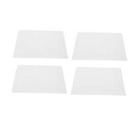 SHINEOFI 4pcs Scale Dollhouse Roof Tiles White Miniature Tile Roof for DIY Model Building Traditional Design for Dollhouse Roofing and Sand Table Scene Decoration