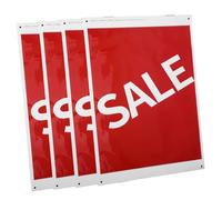 SHINEOFI 4pcs Self Adhesive Stickers for Retail Store Window and Wall Vivid Color Advertising Decals Easy Installation and Removal Flexible Outdoor Indoor Use for Shopping Mall Garage