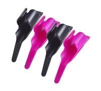 SHINEOFI 4pcs Sewing Finger Thread Controller Awl and Pusher Finger Protectors for Precise Stitching DIY Sewing Accessories Black and Purple