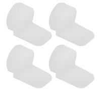 SHINEOFI 4pcs Silicone Clarinet Thumb Rest Cushion for Comfortable Thumb Support White Clarinet Instrument Accessory for Beginners and Learners