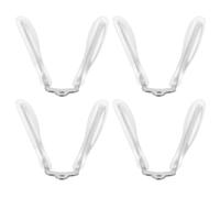 SHINEOFI 4pcs Silicone Eyeglass Bridge Pads U Shaped Screw in Anti Slip | Eyewear Accessory, Integrated Metal and Silicone Build, Study Sessions and Daily Activities, Quick Attachment