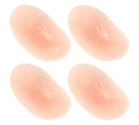 SHINEOFI 4pcs Silicone Shoulder Pads for Women Clothes Self-Adhesive Invisible Cushion Pads Flexible Round Shape to Widen Shoulders for Dancing and Dating