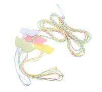 SHINEOFI 4Pcs Small Animal Harness and Leash Set with Angel Wings for Hamsters Squirrels Dwarf Rabbits and Guinea Pigs, Escape-Proof Soft Vest Harness in Pink Blue Yellow Green for Outdoor