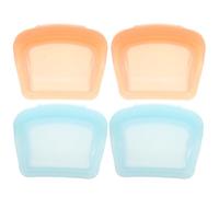 SHINEOFI 4pcs Small Silicone Bags Medicine Organizer 50ml Design Portable Travel Medicine Bag Pouch for Small Items